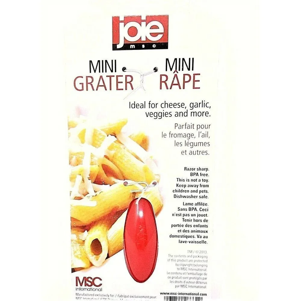 Joie Mini Grater cheese veggies garlic 5